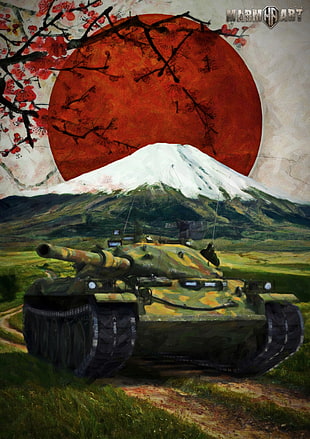 green and brown battle tank wallpaper, tank, STB-1, wargaming, mountains HD wallpaper