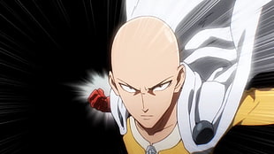 male anime character illustration, One-Punch Man, Saitama
