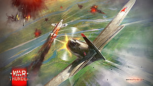 War Thunder game illustration, War Thunder, Gaijin Entertainment, airplane, video games HD wallpaper