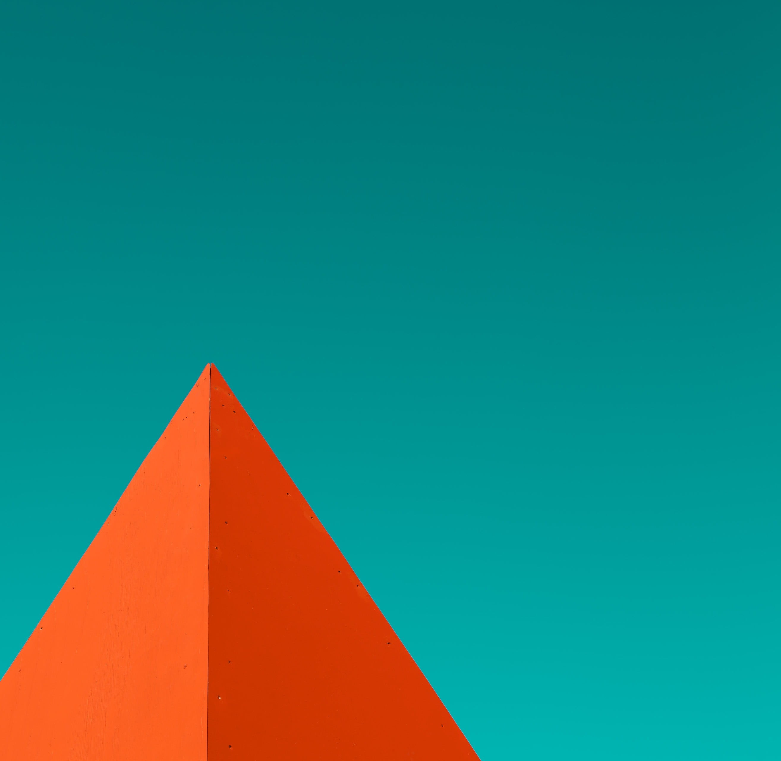 Orange pyramid illustration, abstract HD wallpaper | Wallpaper Flare