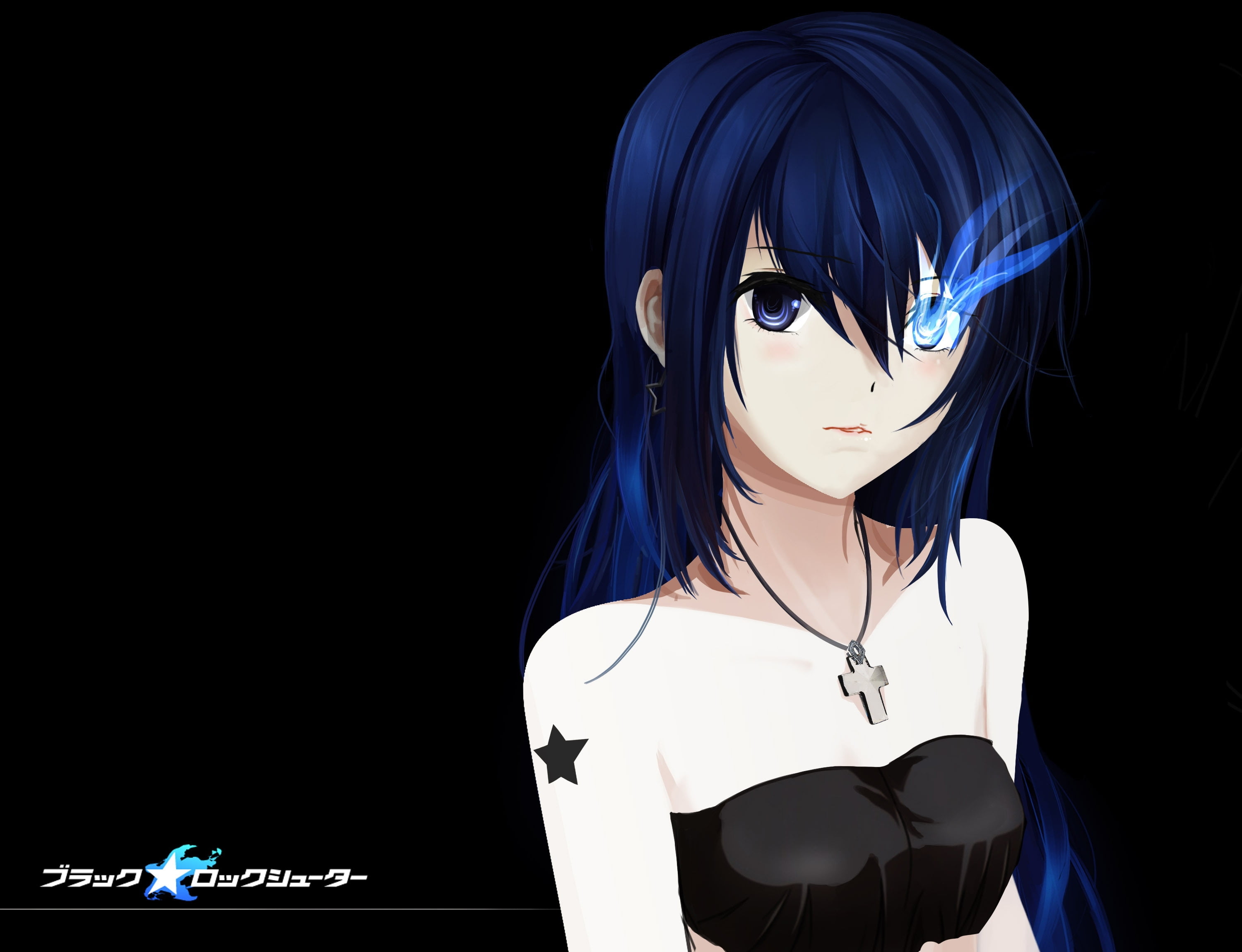 Blue Haired Female Anime Character Hd Wallpaper Wallpaper Flare 