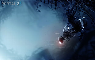 Portal 2 digital wallpaper, video games, Portal 2, GLaDOS