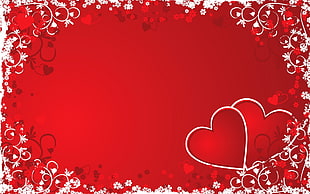Red and white heart wallpaper HD wallpaper | Wallpaper Flare