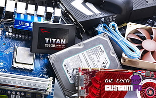 lot of computer part