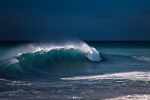 sea wave, nature, landscape HD wallpaper