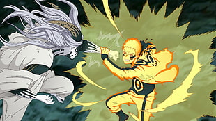 Naruto illustration, Uzumaki Naruto, Momoshiki Ōtsutsuki, Naruto Shippuuden, Boruto: Naruto Next Generations HD wallpaper