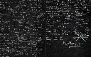 chalkboard with mathematical equation HD wallpaper