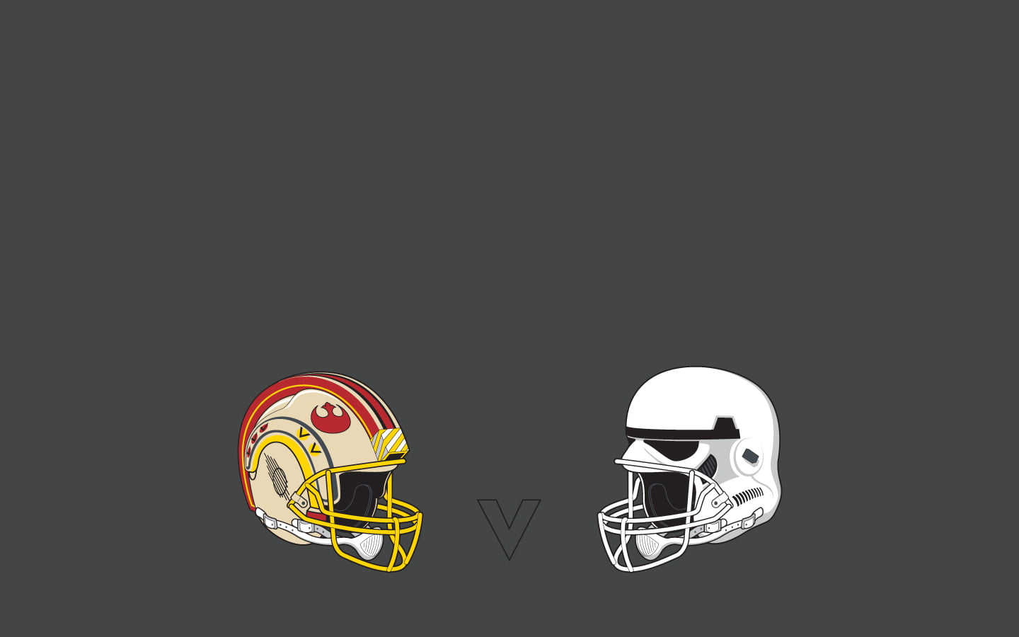 two Rebel Alliance and Stormtrooper NFL helmets, Star Wars, Rebels, stormtrooper, American football