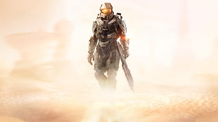 Halo game illustration HD wallpaper