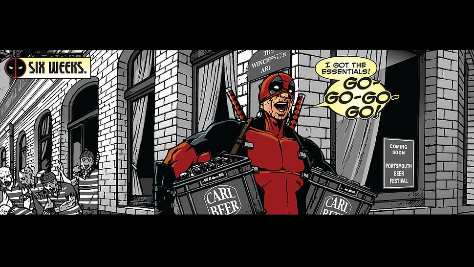 Deadpool digital wallpaper HD wallpaper
