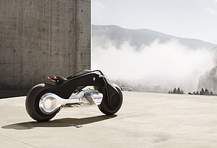 black future concept motorcycle HD wallpaper