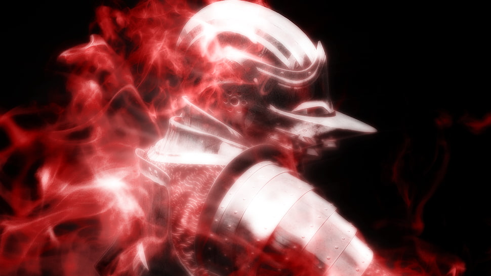 male character with red smoke wallpaper, Demon's Souls, knight HD wallpaper