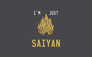 I'm Just Saiyan text