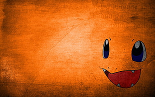 orange Pokemon character digital wallpaper