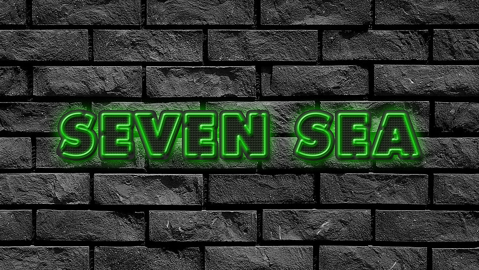 Seven Sea logo, Photoshop, metal music, Marilyn Manson HD wallpaper