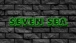 Seven Sea logo, Photoshop, metal music, Marilyn Manson