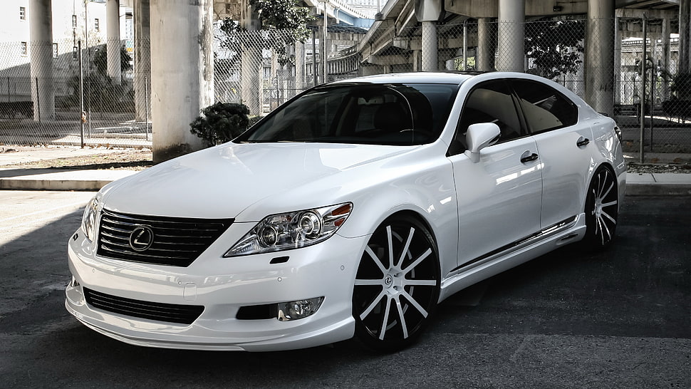 White Lexus Sedan Lexus Lexus Ls Modified Custom Hd Wallpaper Wallpaper Flare