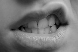 human opened mouth HD wallpaper