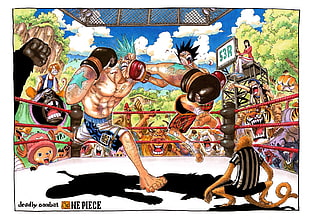 One Piece Deadly Combat illustration, One Piece, Monkey D. Luffy, anime