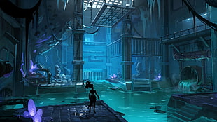 person standing near body of water illustration, Darksiders 3, video games, digital art, artwork