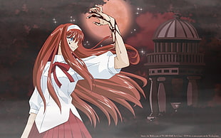 female anime illustration HD wallpaper