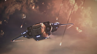 space ship illustration, XCOM: Enemy Unknown, aliens, XCOM