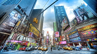 timesquare during day time HD wallpaper