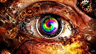 human eye abstract painting