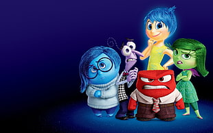 Disney inside out movie characters poster HD wallpaper