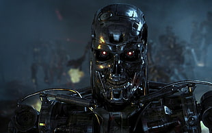 Terminator robot, T-800, Terminator, science fiction, movies