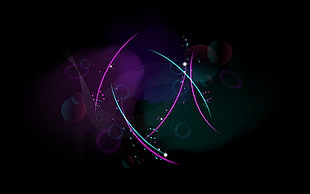 purple and blue digital wallpaper HD wallpaper