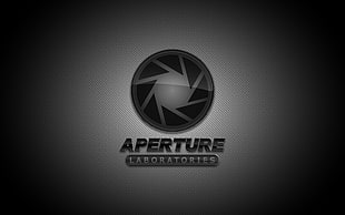 silver and black Asus laptop, Aperture Laboratories, video games, Vavle, Portal (game) HD wallpaper