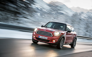 red Mini Cooper