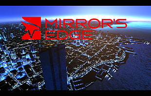 Mirrorś Edge sign, Mirror's Edge, cranes (machine) HD wallpaper