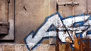 person showing graffiti