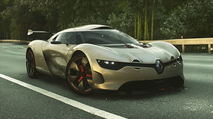 gray Renault sports coupe, Renault, Driveclub, racing, Renault Alpine HD wallpaper