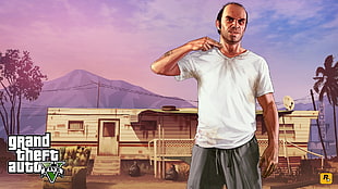 Grand Theft Auto Five Trevor, Grand Theft Auto V, Rockstar Games, video game characters HD wallpaper