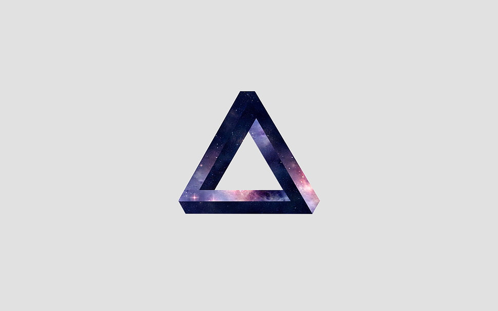 purple and pink triangle digital wallpaper HD wallpaper