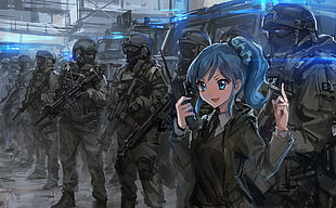 blue-haired female character wallpaper, Kiriya Aoi, Aikatsu