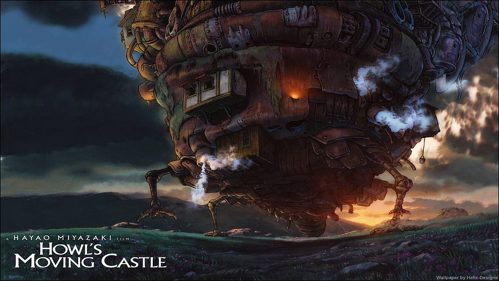 Howl's moving castle animation HD wallpaper