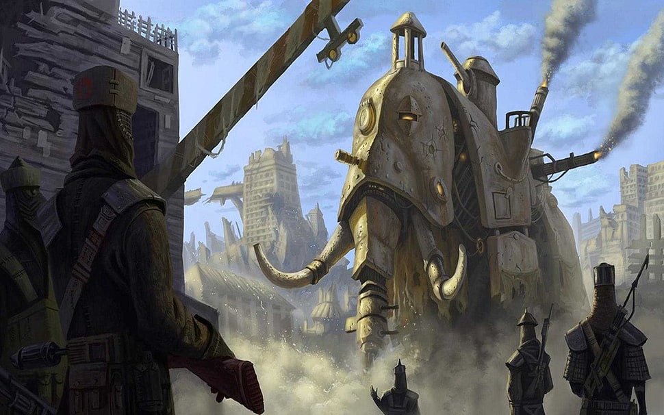 Trojan War, steampunk HD wallpaper
