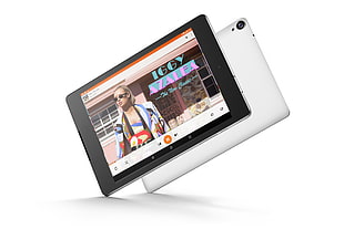 white tablet computer