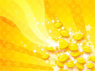 yellow and white illustration