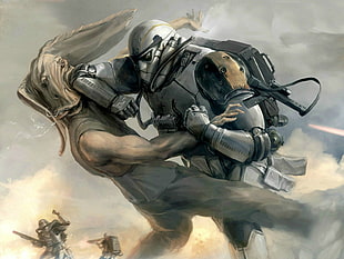 Star Wars Stormtrooper illustration HD wallpaper