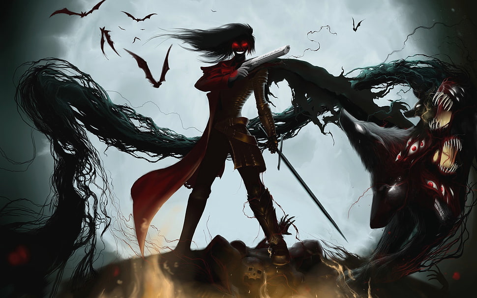 Hellsing poster HD wallpaper