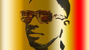 men's sunglasses illustration HD wallpaper
