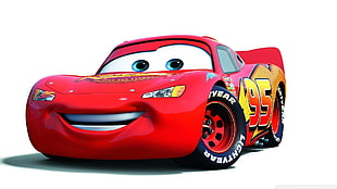 Lighting McQueen illustration, car, Cars (movie)
