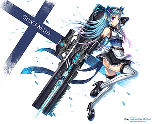 Gun's maid female anime graphics HD wallpaper