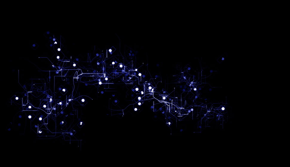 black and blue wallpaper, abstract HD wallpaper