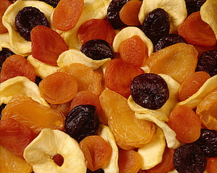 assorted dried fruits HD wallpaper